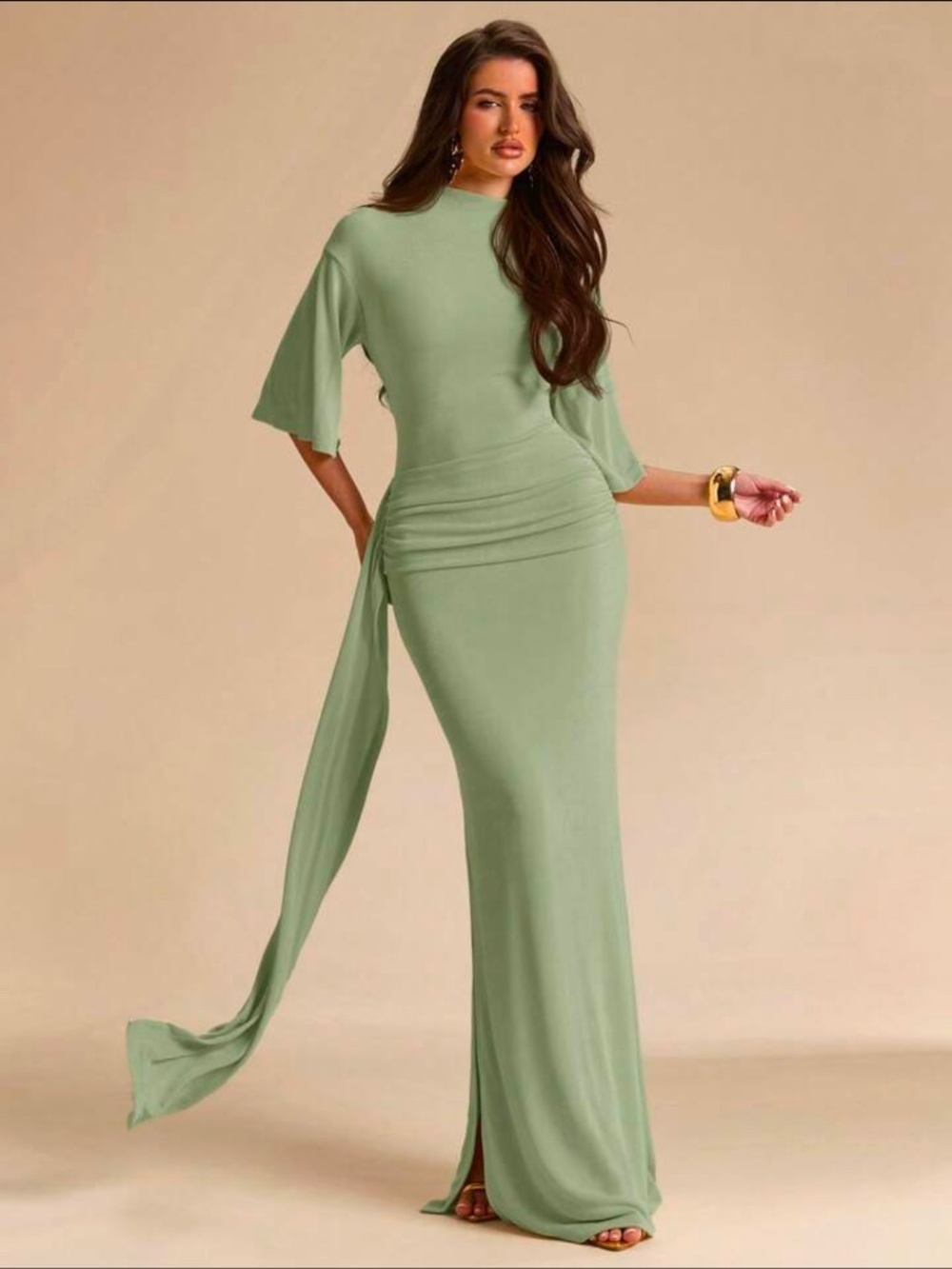 Adorable brand new mint green dress with so many designs and details in love!!